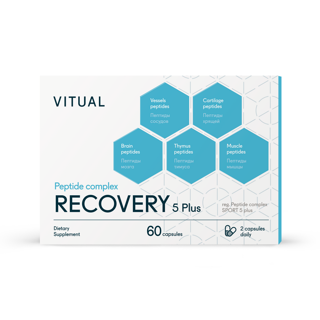 Recovery 5 Plus - Endurance Peptide Bioregulator Complex 60 Capsules