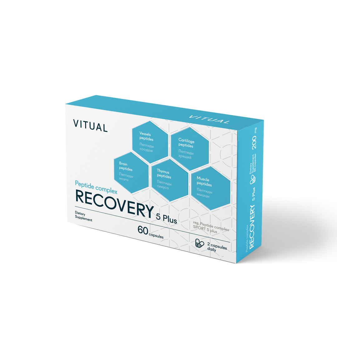 Recovery 5 Plus - Endurance Peptide Bioregulator Complex 60 Capsules