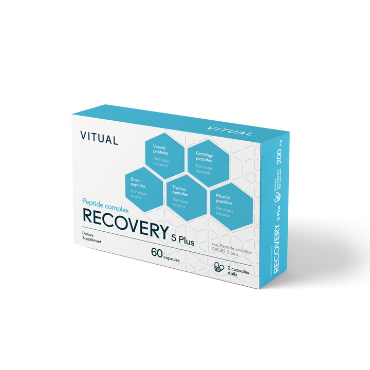 Recovery 5 Plus - Endurance Peptide Bioregulator Complex 60 Capsules