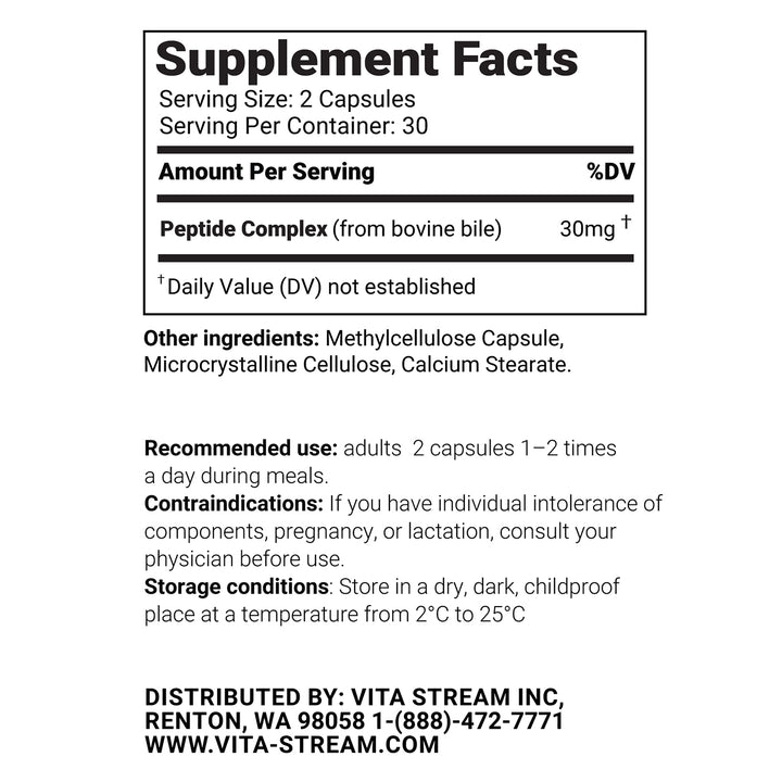 Biltorin – Bile Natural Peptide Bioregulator 60 Capsules