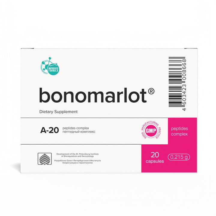 Bonomarlot A-20 Natural Bone Marrow Peptide Bioregulator 20 Capsules