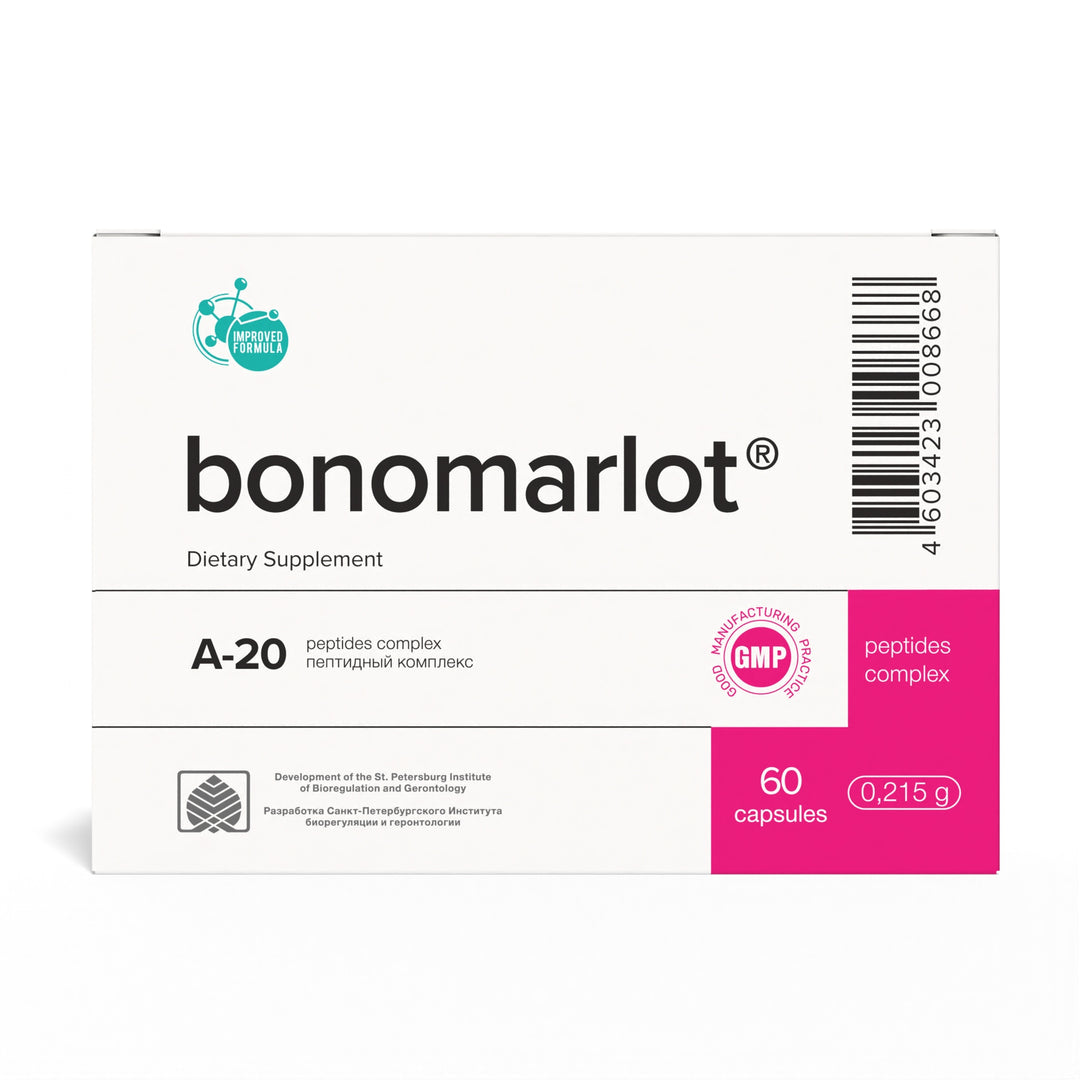 Bonomarlot A-20 Natural Bone Marrow Peptide Bioregulator 60 Capsules