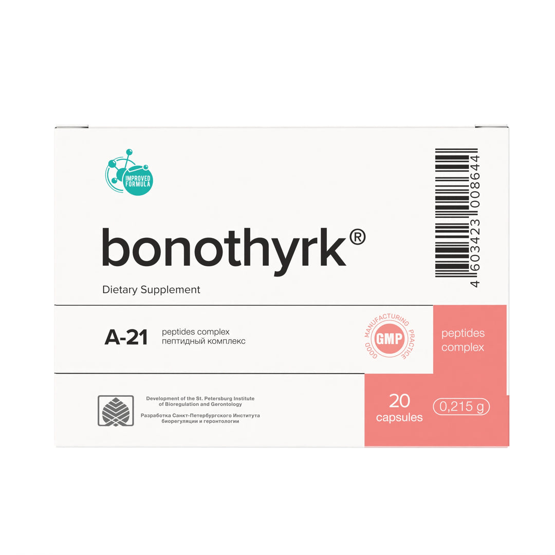 Bonothyrk A-21 Natural Parathyroid Peptide Bioregulator 20 Capsules