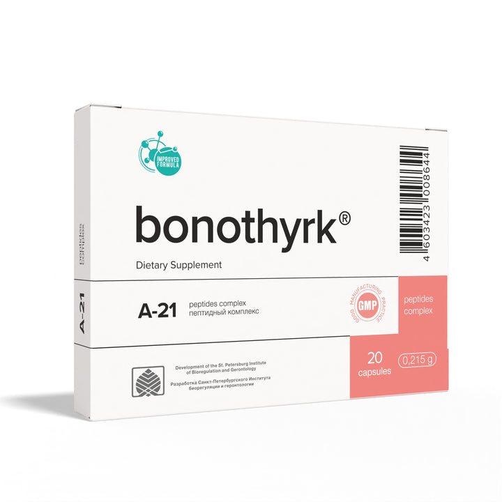 Bonothyrk A-21 Natural Parathyroid Peptide Bioregulator 20 Capsules
