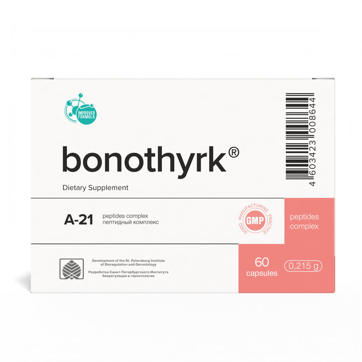 Bonothyrk A-21 Natural Parathyroid Peptide Bioregulator 60 Capsules