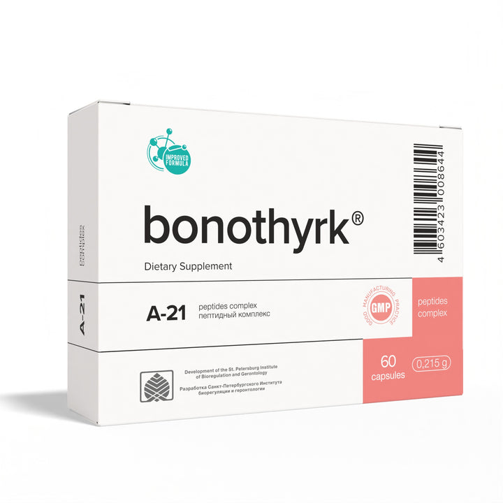 Bonothyrk A-21 Natural Parathyroid Peptide Bioregulator 60 Capsules