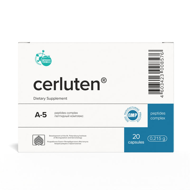 Cerluten A-5 Natural Brain Peptide Bioregulator 20 Capsules