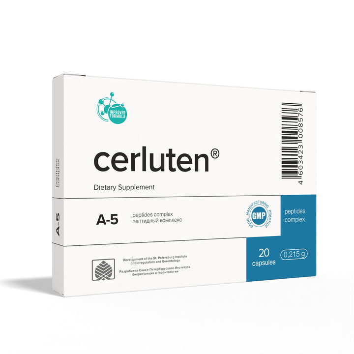 Cerluten A-5 Natural Brain Peptide Bioregulator 20 Capsules