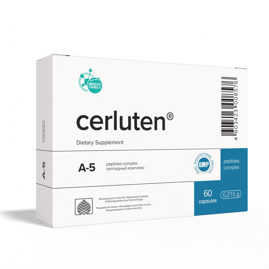 Cerluten A-5 Natural Brain Peptide Bioregulator 60 Capsules