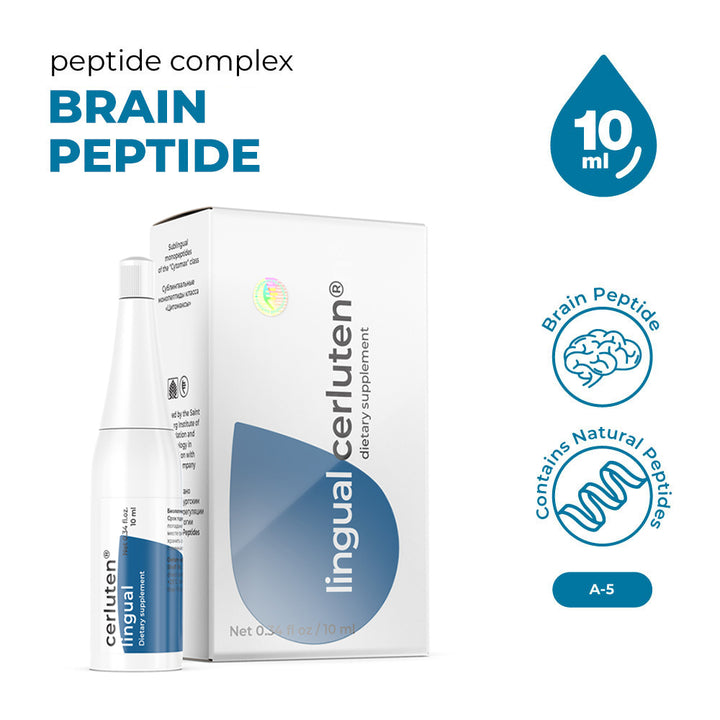 Cerluten Lingual A-5 Natural Sublingual Brain Peptide Bioregulator