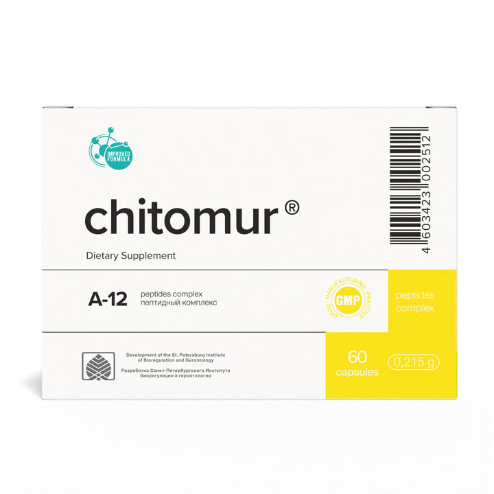 Chitomur A-12 Natural Bladder Peptide Bioregulator 60 Capsules
