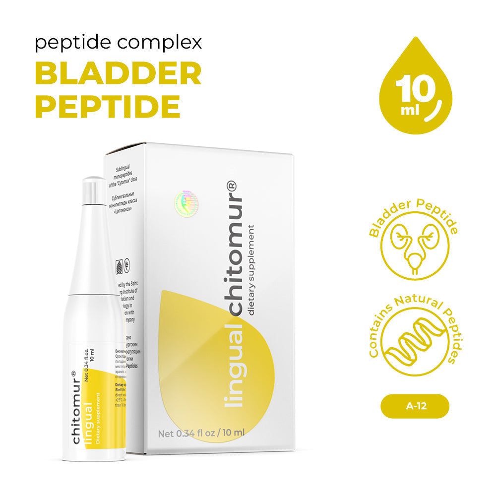 Chitomur Lingual A-12 Natural Sublingual Bladder Peptide Bioregulator