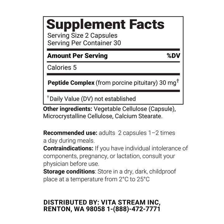 Endocron – Pituitary Natural Peptide Bioregulator 60 Capsules