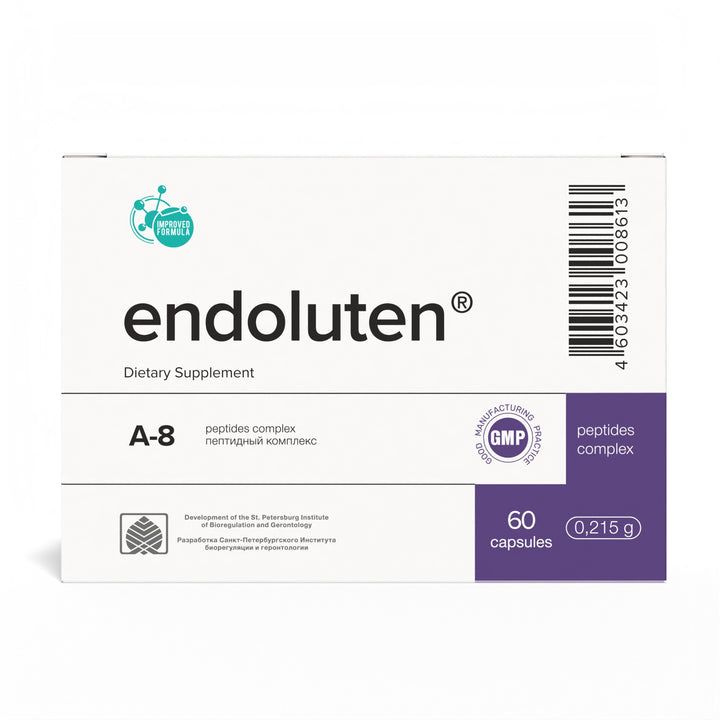 Endoluten A-8 Natural Pineal Peptide Bioregulator 60 Capsules