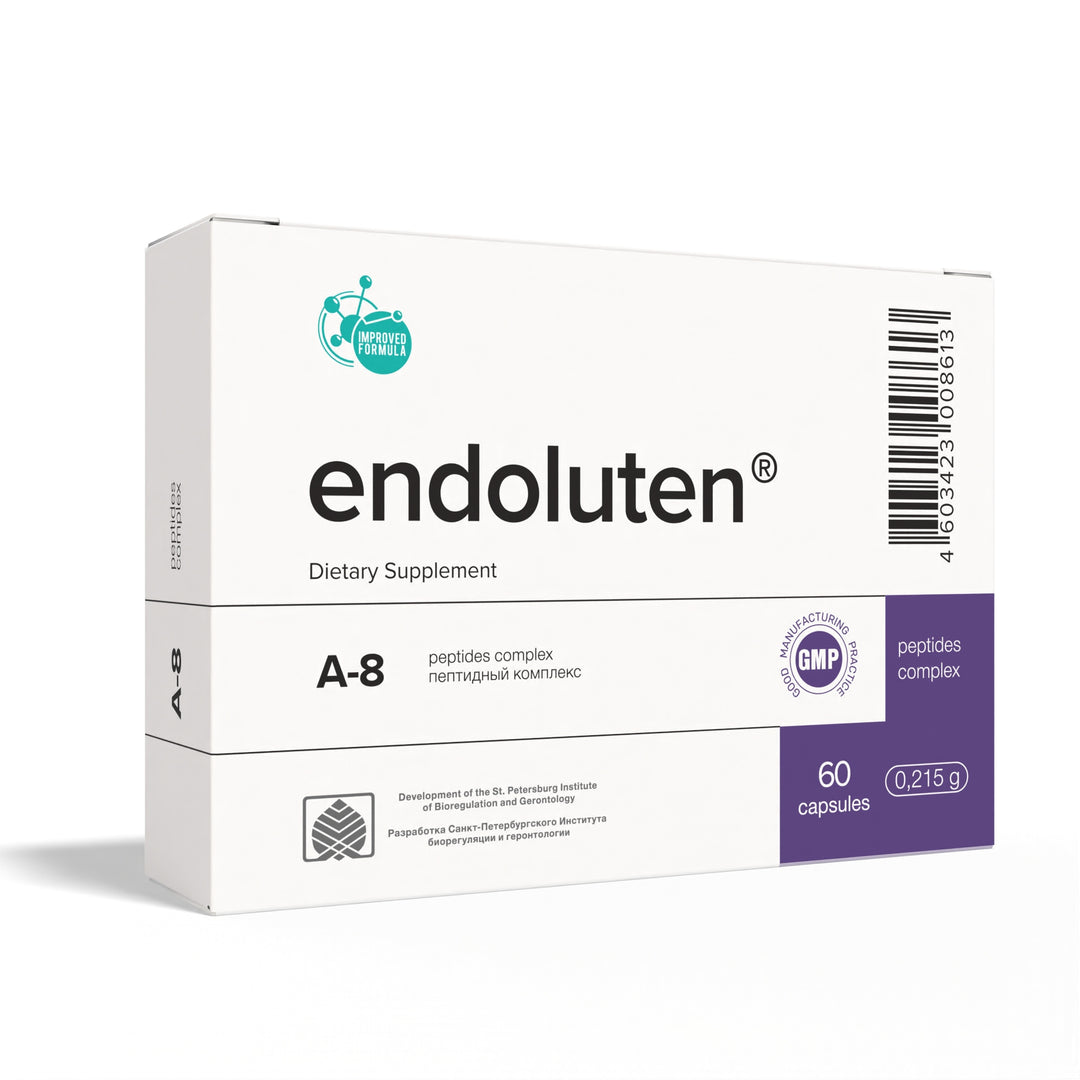 Endoluten A-8 Natural Pineal Peptide Bioregulator 60 Capsules