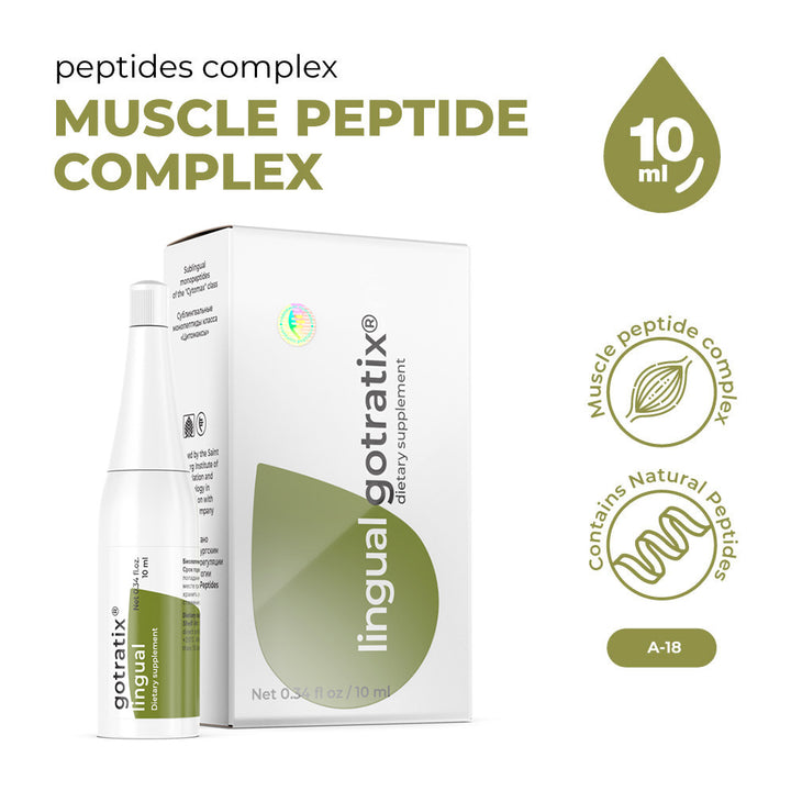 Gotratix Lingual A-18 Natural Sublingual Muscle Peptide Bioregulator