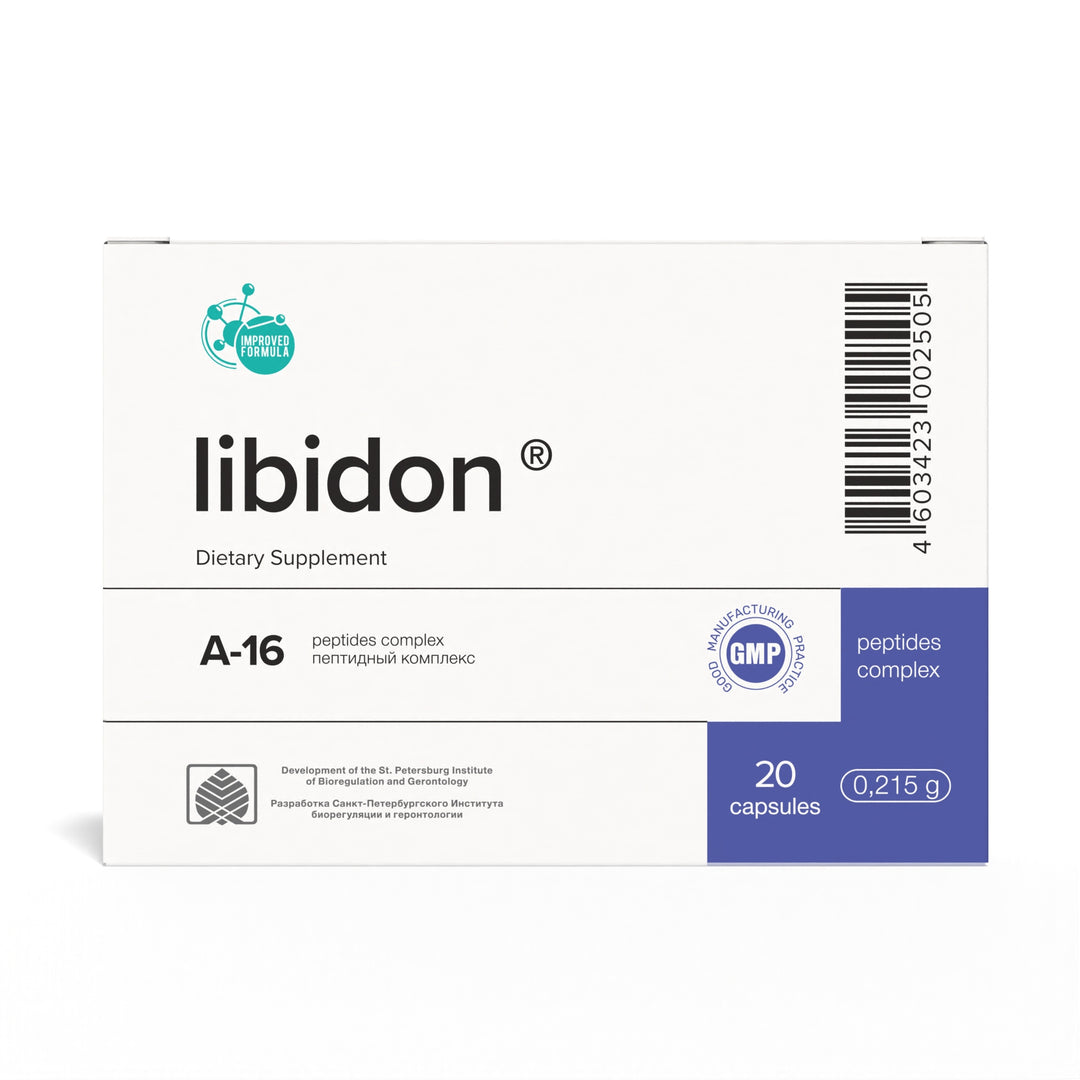 Libidon A-16 Natural Prostate Peptide Bioregulator 20 Capsules