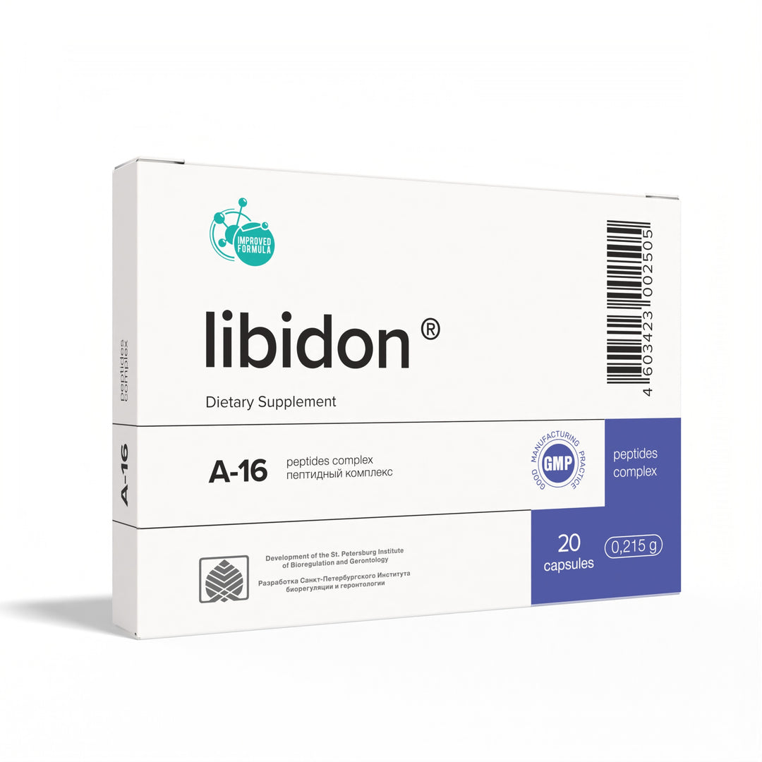Libidon A-16 Natural Prostate Peptide Bioregulator 20 Capsules