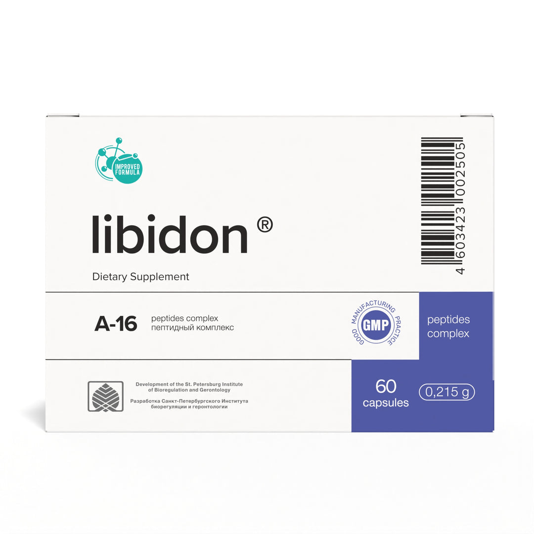Libidon A-16 Natural Prostate Peptide Bioregulator 60 Capsules