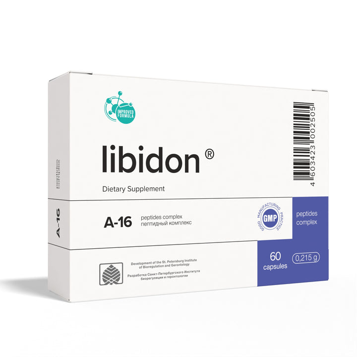 Libidon A-16 Natural Prostate Peptide Bioregulator 60 Capsules
