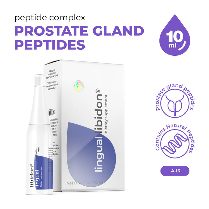 Libidon Lingual A-16 Natural Sublingual Prostate Peptide Bioregulator