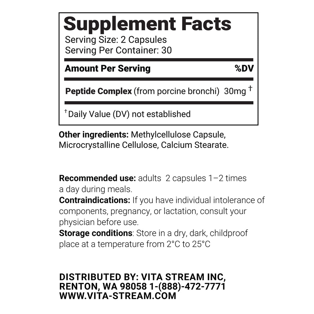 Lungard – Lungs Natural Peptide Bioregulator 60 Capsules