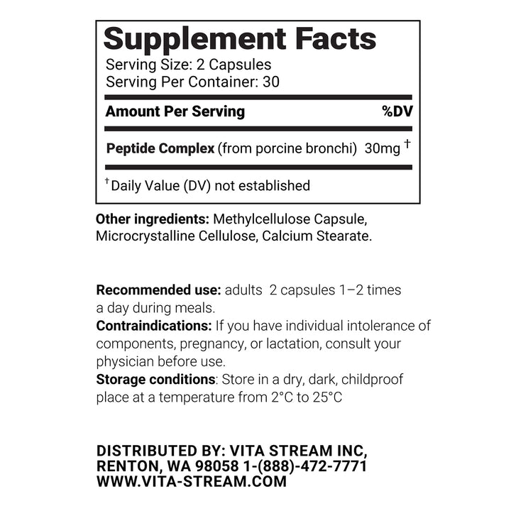 Lungard – Lungs Natural Peptide Bioregulator 60 Capsules