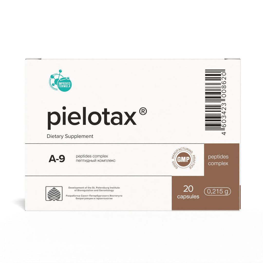 Pielotax A-9 Natural Kidney Peptide Bioregulator 20 Capsules