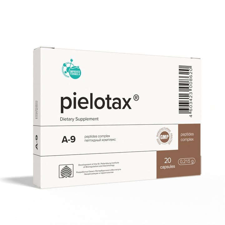 Pielotax A-9 Natural Kidney Peptide Bioregulator 20 Capsules