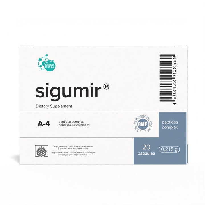Sigumir A-4 Natural Cartilage Peptide Bioregulator 20 Capsules
