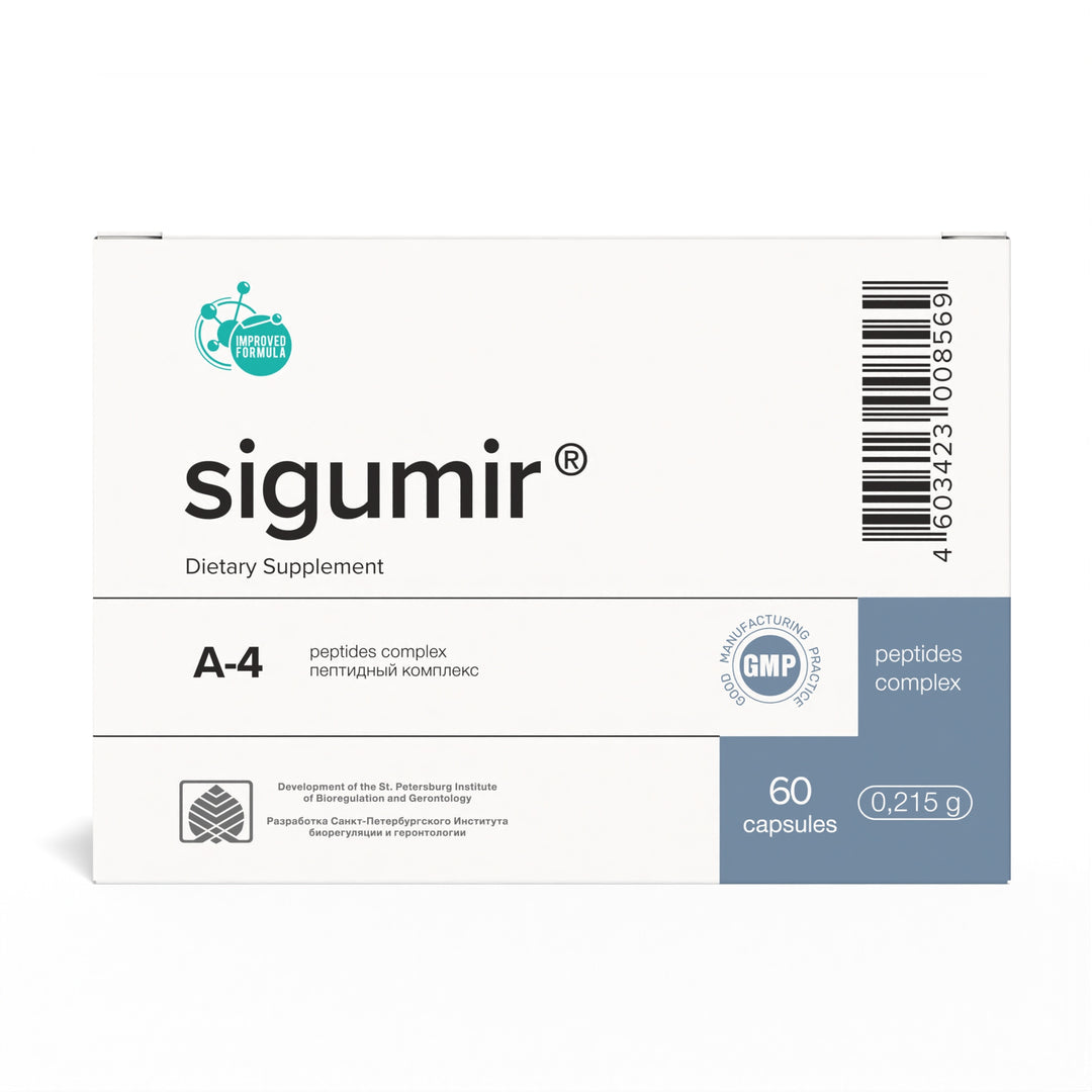Sigumir A-4 Natural Cartilage Peptide Bioregulator 60 Capsules