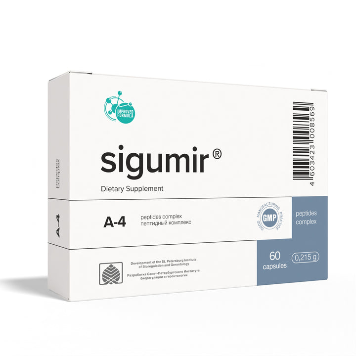 Sigumir A-4 Natural Cartilage Peptide Bioregulator 60 Capsules