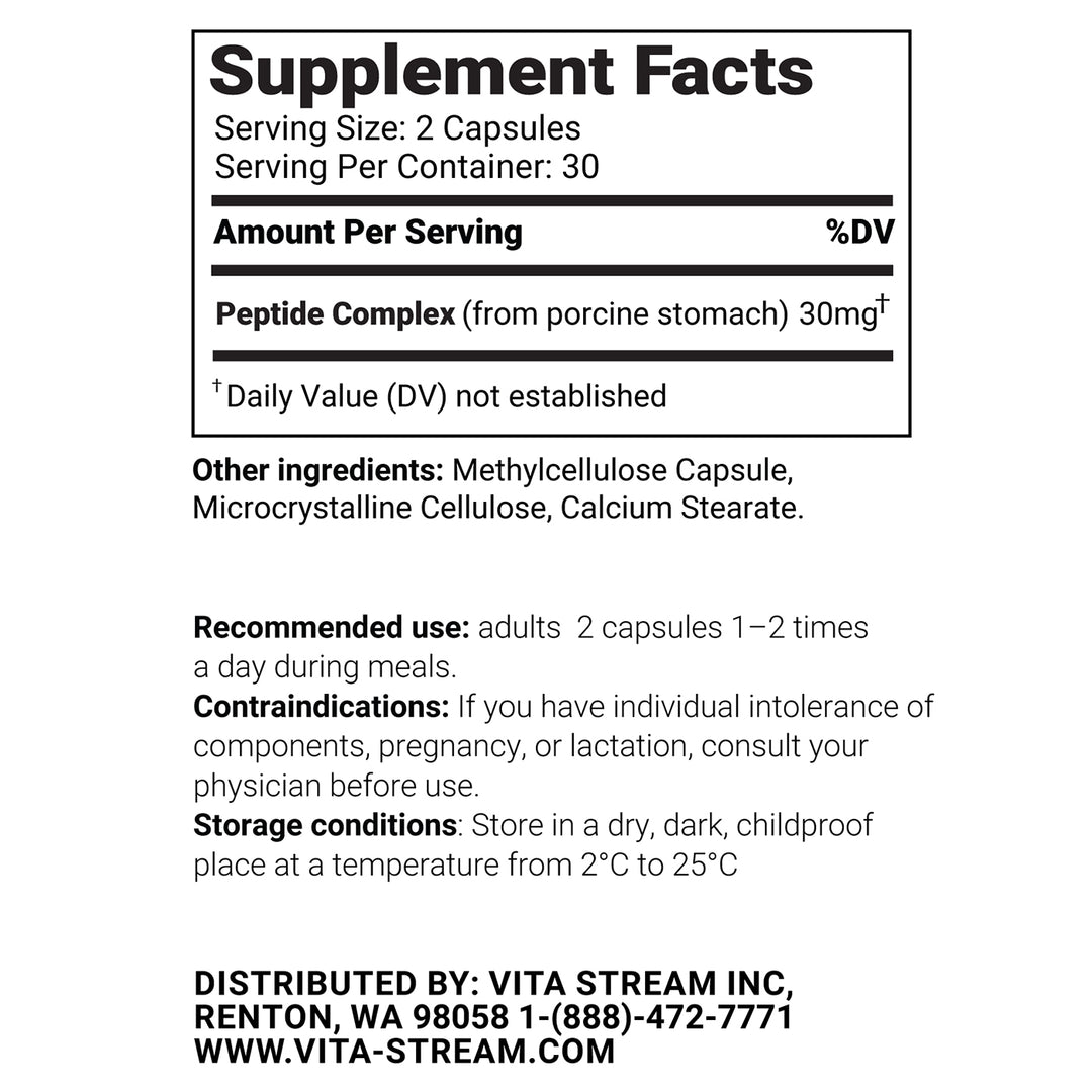 Stomek – Stomach Natural Peptide Bioregulator 60 Capsules