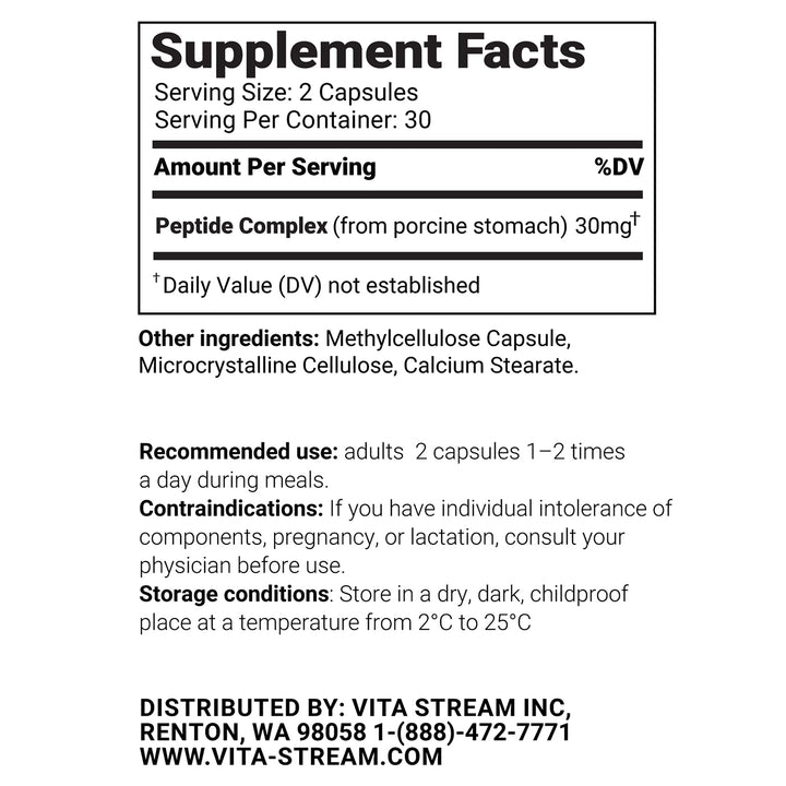 Stomek – Stomach Natural Peptide Bioregulator 60 Capsules
