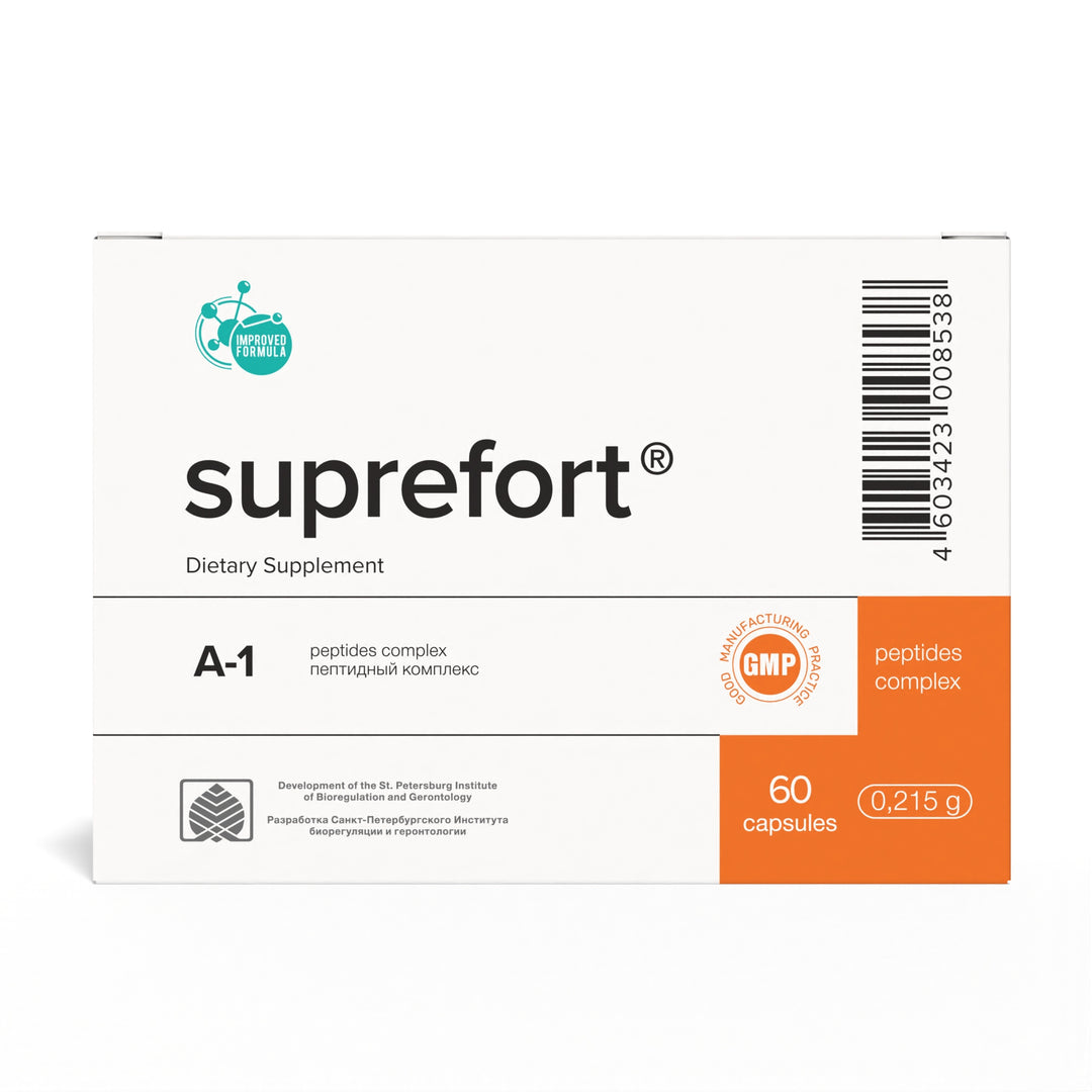 Suprefort A-1 Natural Pancreas Peptide Bioregulator 60 Capsules
