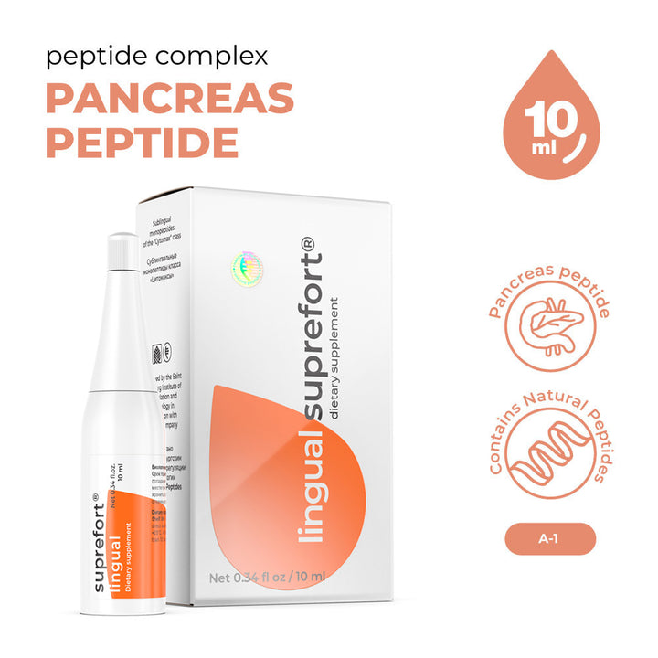 Suprefort Lingual A-1 Natural Sublingual Pancreas Peptide Bioregulator