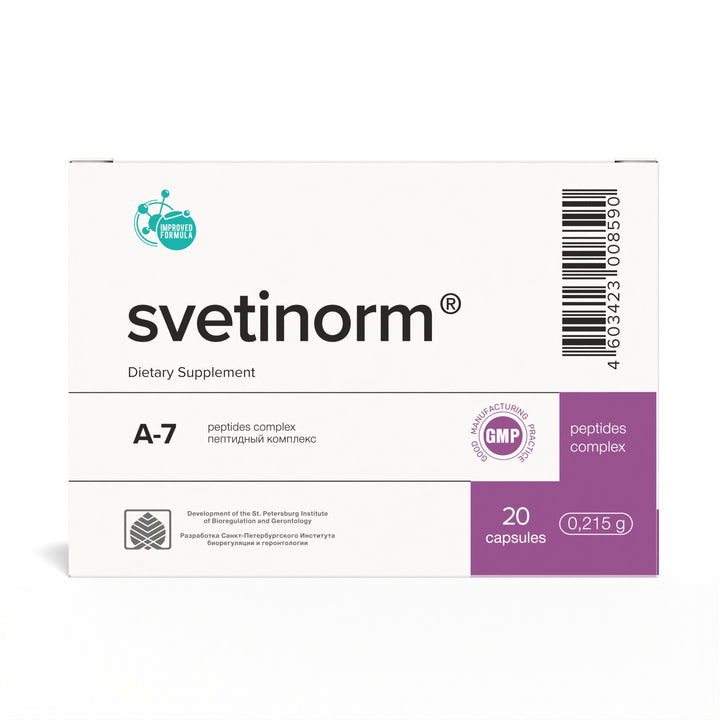 Svetinorm A-7 Natural Liver Peptide Bioregulator 20 Capsules