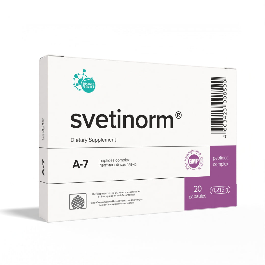 Svetinorm A-7 Natural Liver Peptide Bioregulator 20 Capsules