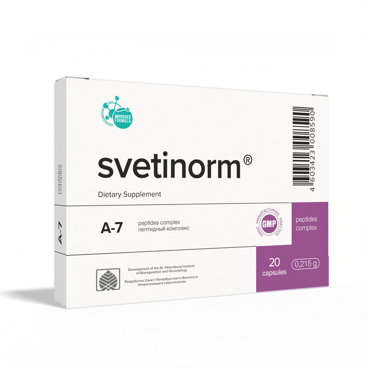 Svetinorm A-7 Natural Liver Peptide Bioregulator 20 Capsules
