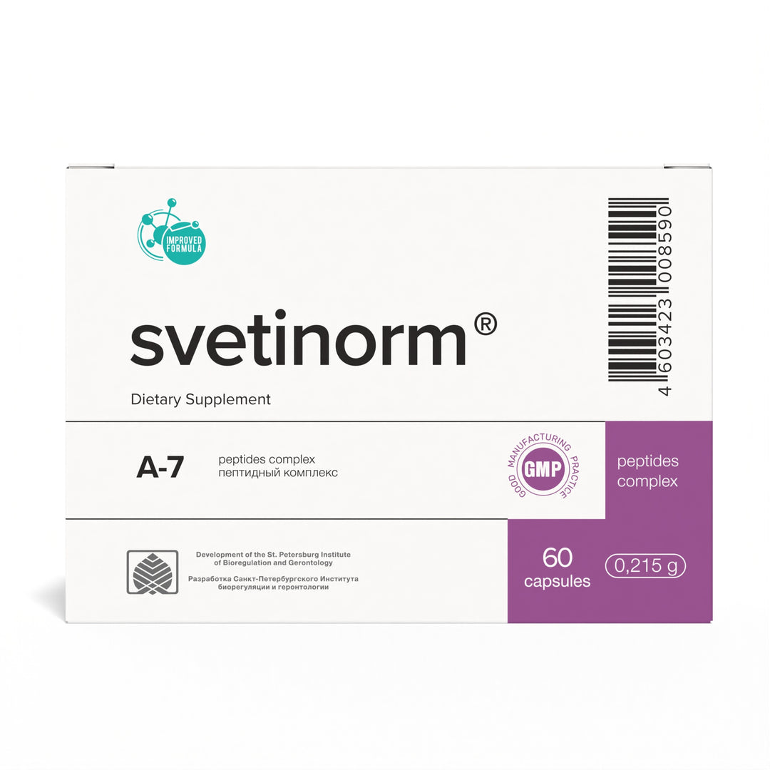 Svetinorm A-7 Natural Liver Peptide Bioregulator 60 Capsules