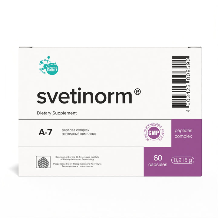 Svetinorm A-7 Natural Liver Peptide Bioregulator 60 Capsules