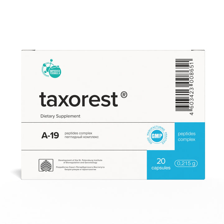 Taxorest A-19 Natural Lung Peptide Bioregulator 20 Capsules