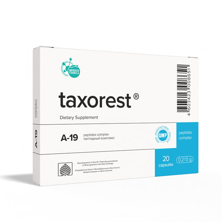 Taxorest A-19 Natural Lung Peptide Bioregulator 20 Capsules