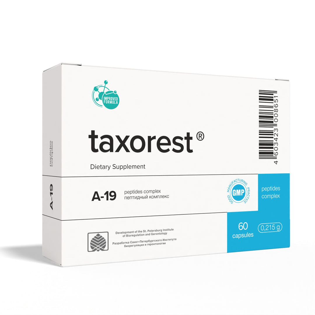 Taxorest A-19 Natural Lung Peptide Bioregulator 60 Capsules