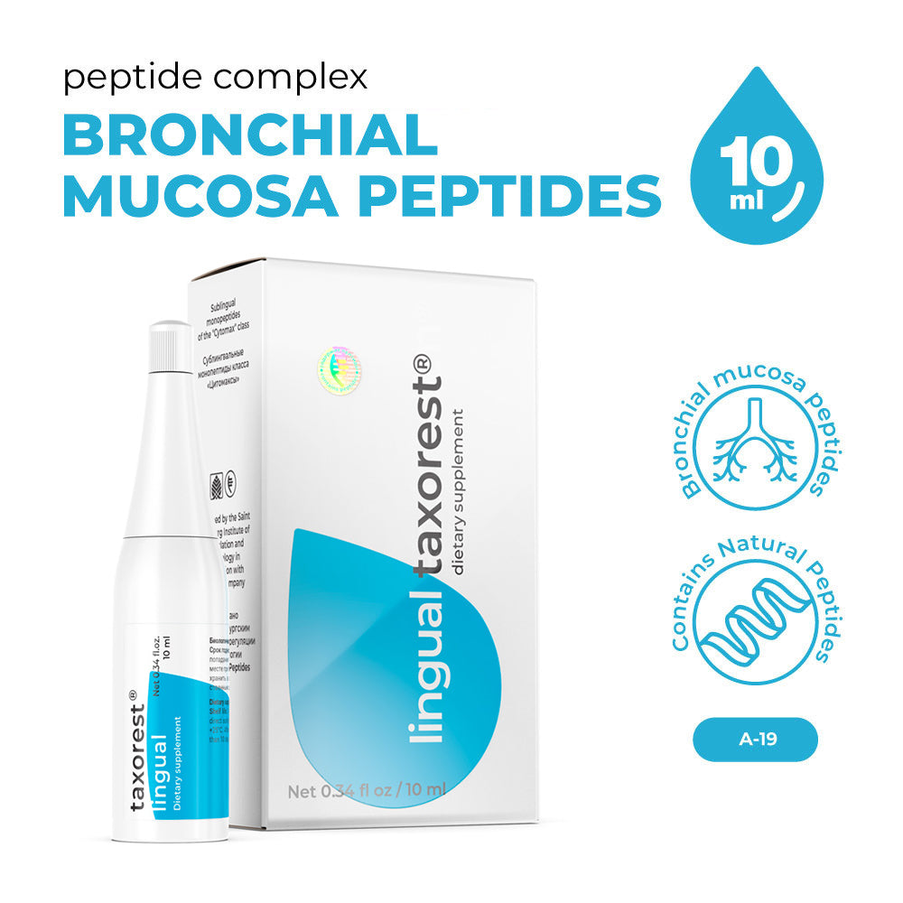 Taxorest Lingual A-19 Natural Sublingual Lungs Peptide Bioregulator