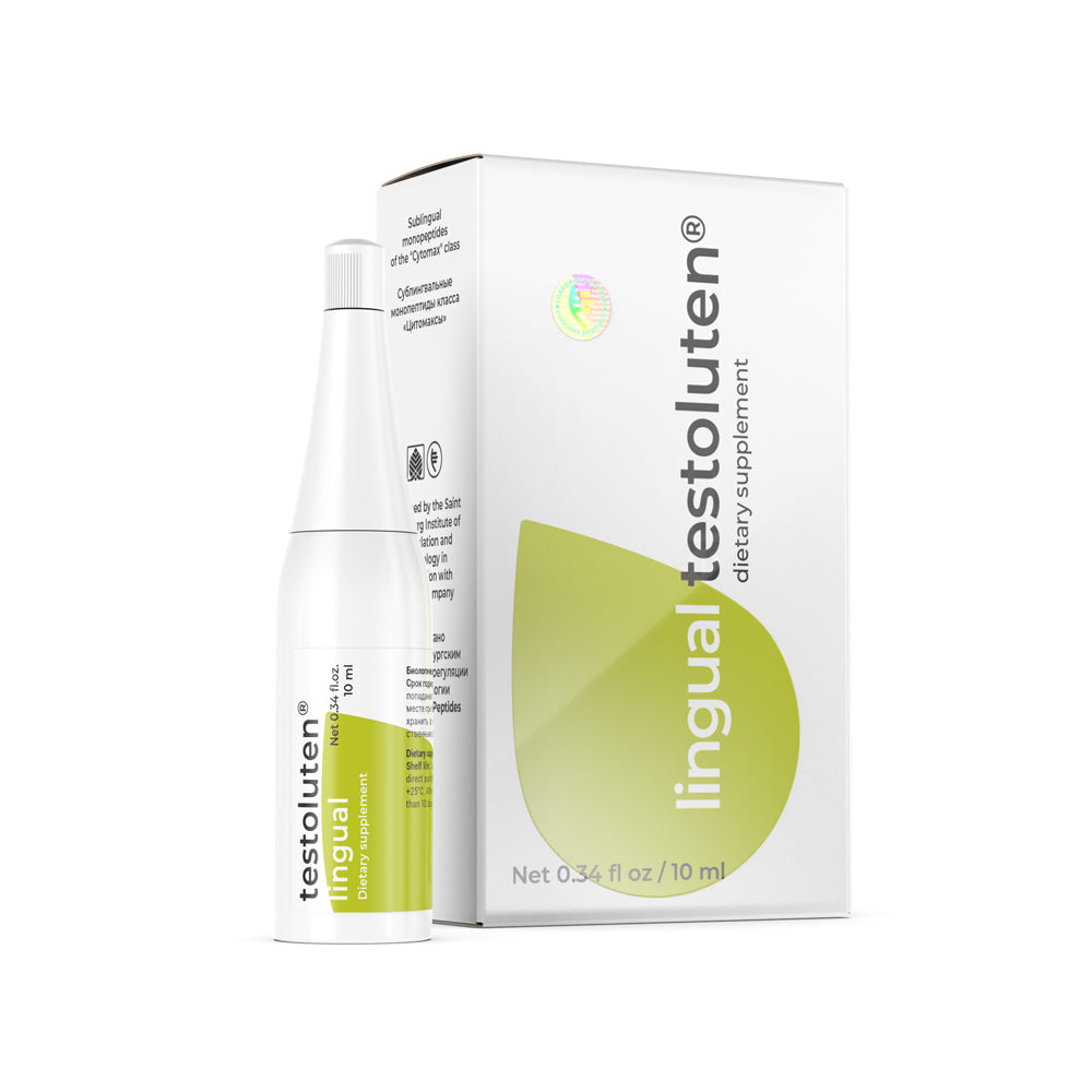 Testoluten Lingual A-13 Natural Sublingual Testes Peptide Bioregulator