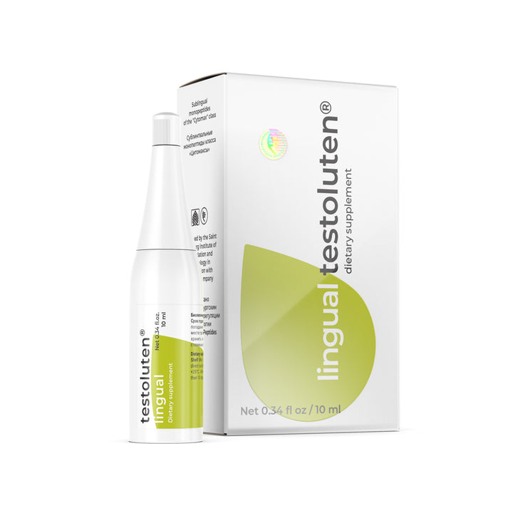 Testoluten Lingual A-13 Natural Sublingual Testes Peptide Bioregulator