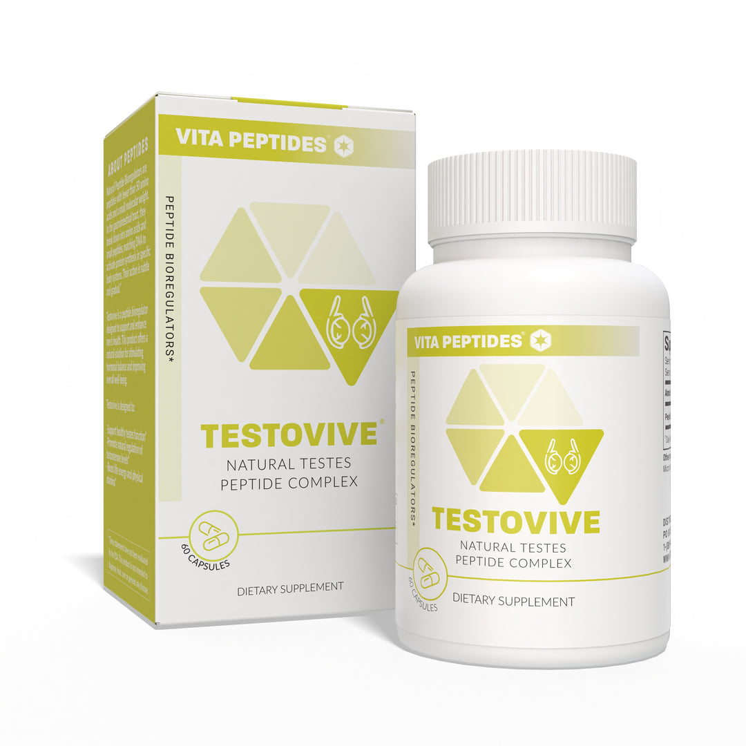 Testovive – Testes Natural Peptide Bioregulator 60 Capsules