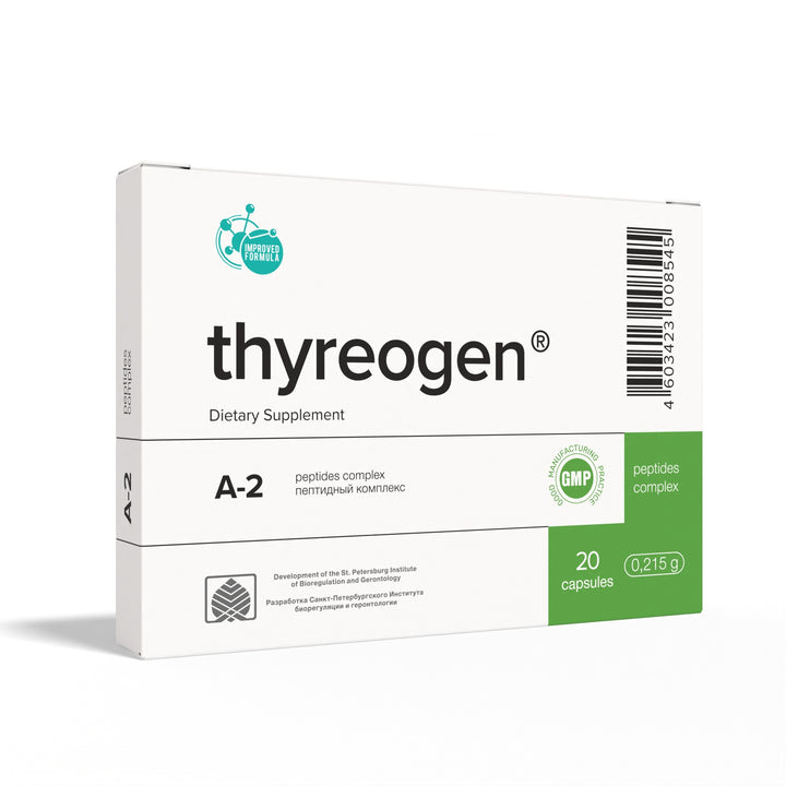 Thyreogen A-2 Natural Thyroid Peptide bioregulator 20 Capsules