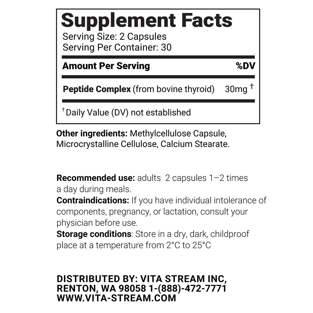 Thyrix – Thyroid Natural Peptide Bioregulator 60 Capsules